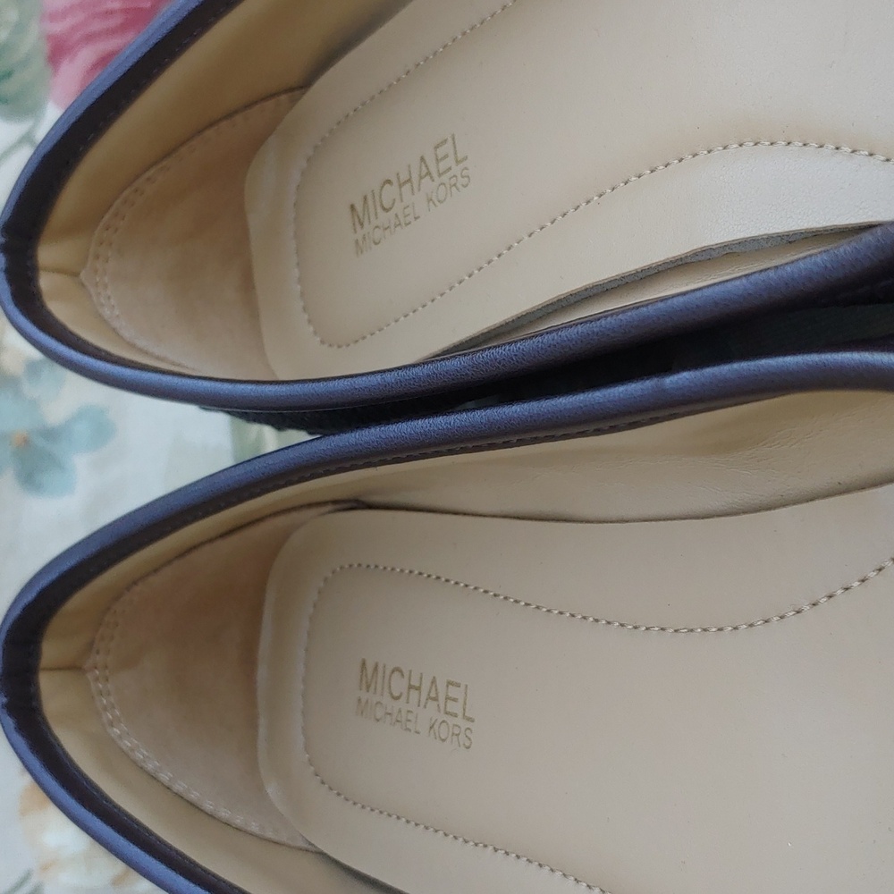 Michael Kors Fulton Studded Mocassin Flats in Brown with MK Logo Women's 7.5 - Picture 12 of 17